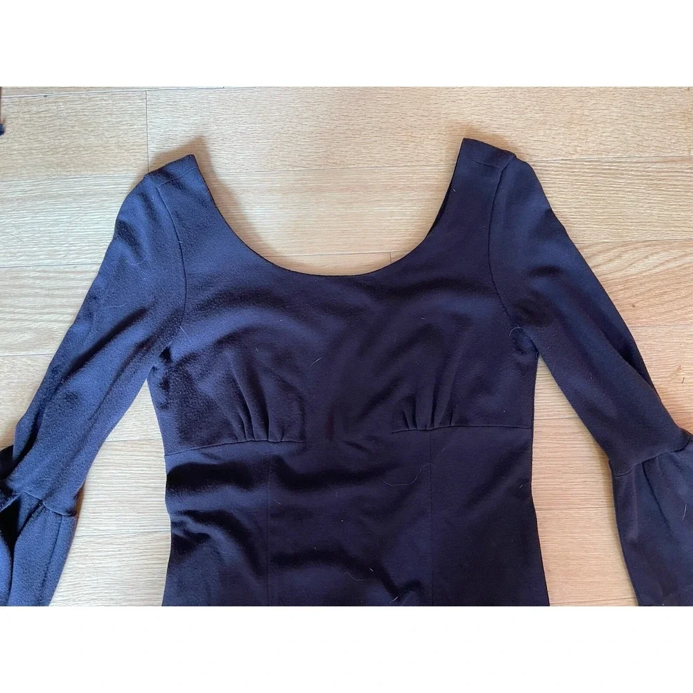 Karen Kane Brown Bell Sleeve Dress Size S - Picture 4 of 12